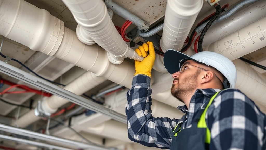 Conduit and wiring in commercial ceiling space