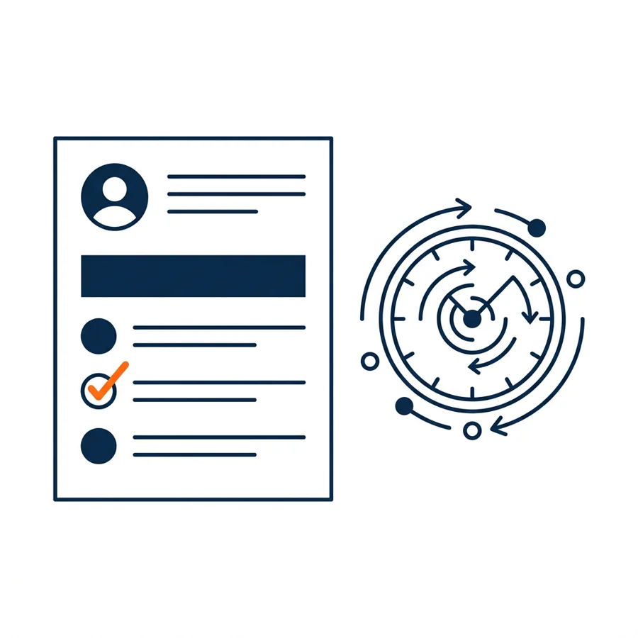Illustration of a clear answer coming back within one business day