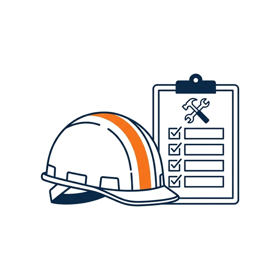 Illustration of scheduled trades and work in motion
