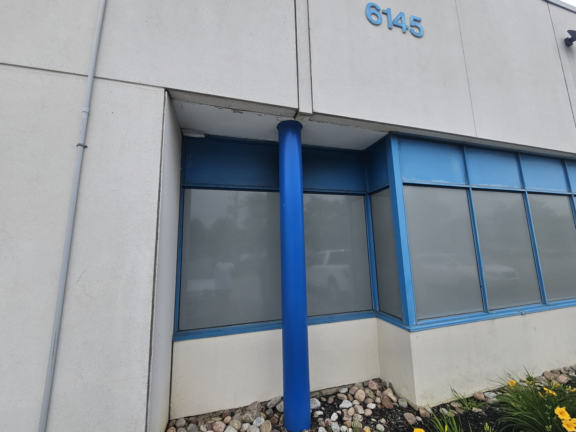 Commercial property exterior used to plan service work